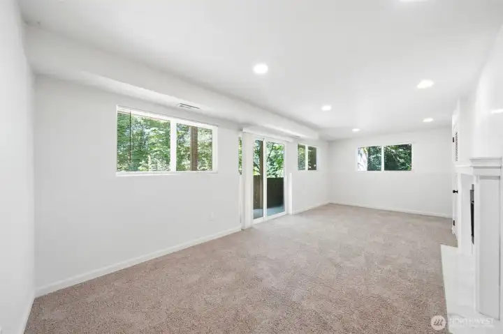 Downstairs family room