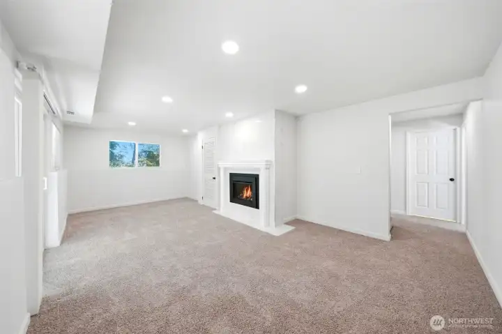 Downstairs family room