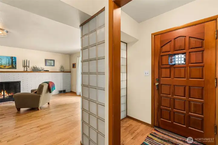 Glass Block Entry