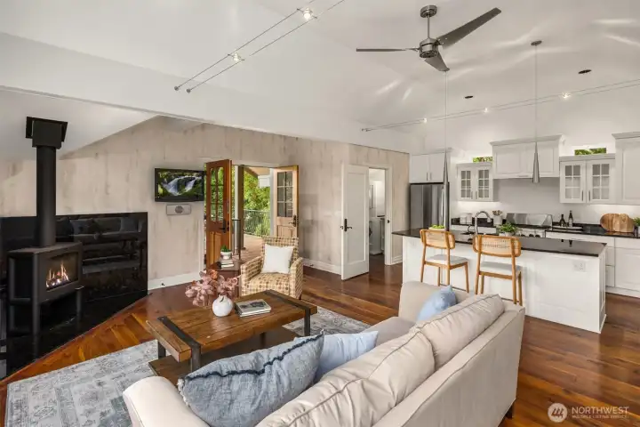 This accessory dwelling unit features the same high-quality finishes and craftsmanship as the main residence.