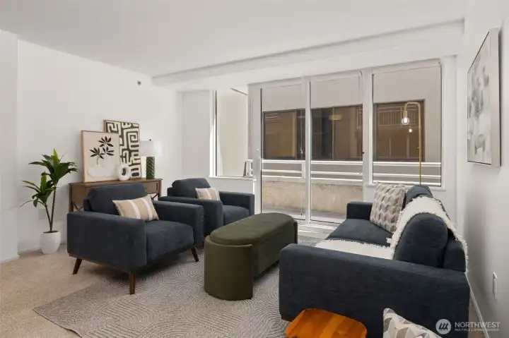 Living Room with Patio