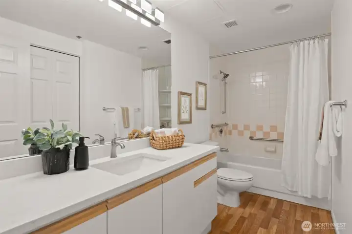 Bathroom with Hand Rails