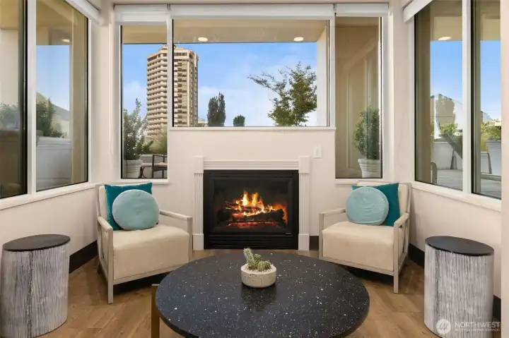 Community Indoor Fireplace