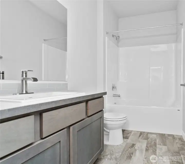 Hall bath on the main floor Hall bath on the main floor