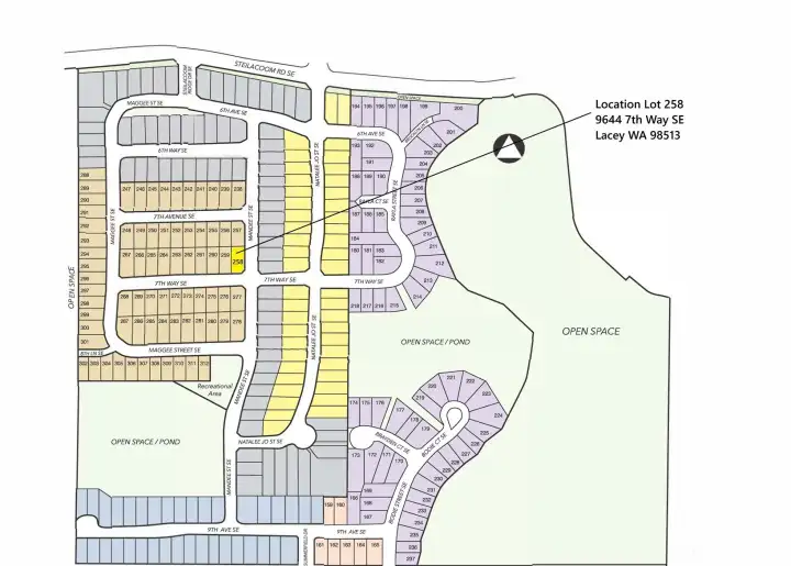 Location of home which sits on a nice corner lot. Location of home which sits on a nice corner lot.