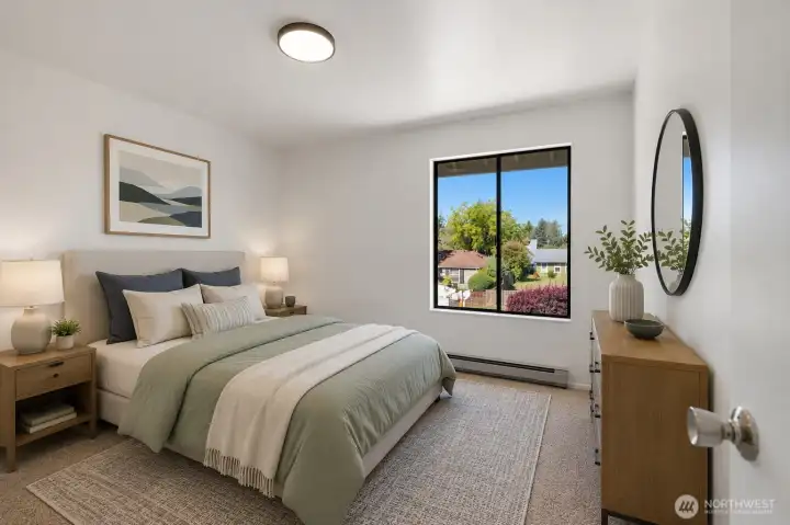2nd bedroom - Virtually staged