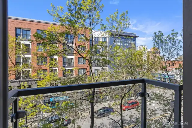 View from balcony in unit