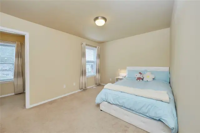 Bedroom #1 with a huge closet and window