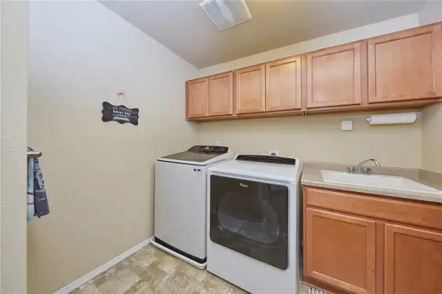 Upstairs laundry