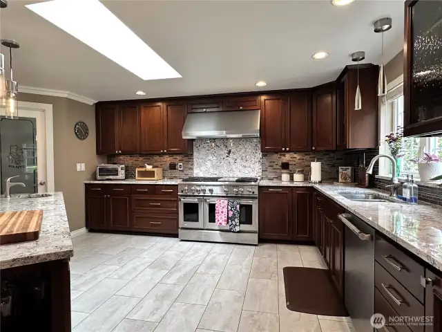 The heart of this amazing home is the chef's kitchen... You can have allot of people in this huge kitchen and still actually cook! Such an inviting space for all to gather and make memories.