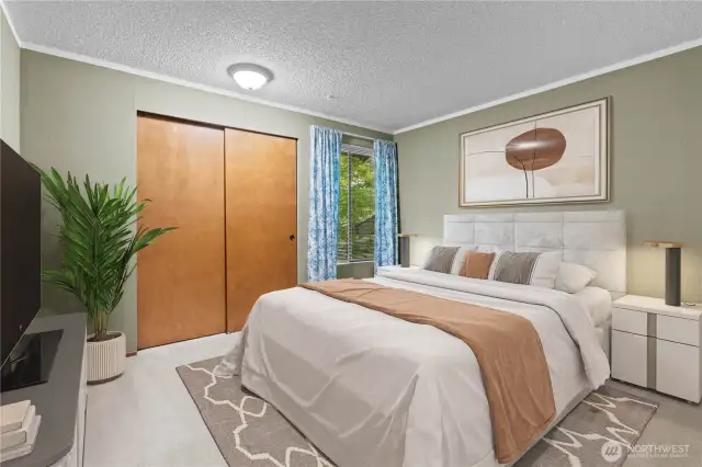 Second bedroom virtually staged