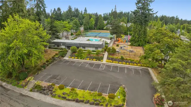 Guest parking at the clubhouse only 3 houses away from this home, making visitor parking very convenient.
