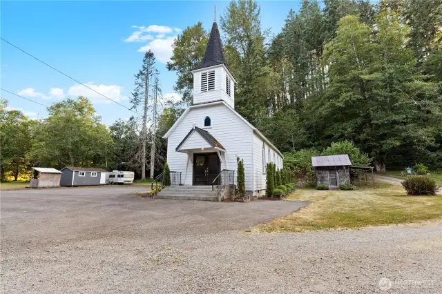 Old Minor Shack On The Right Side Of The Church