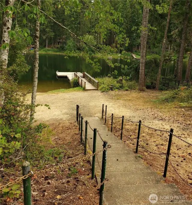 1 of 2 docks and boat launches. The other is straight across. This is   a stones throw away.