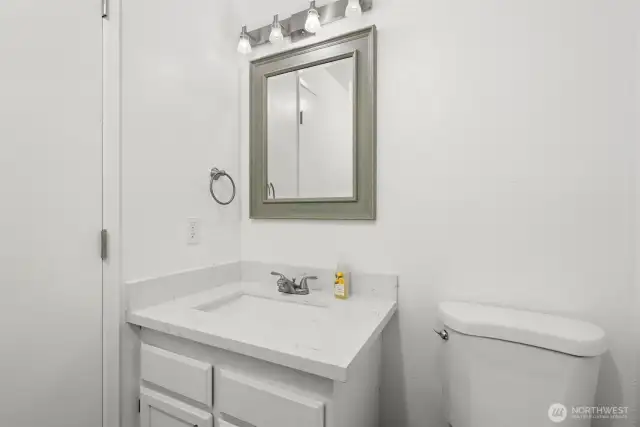 Half bathroom downstairs