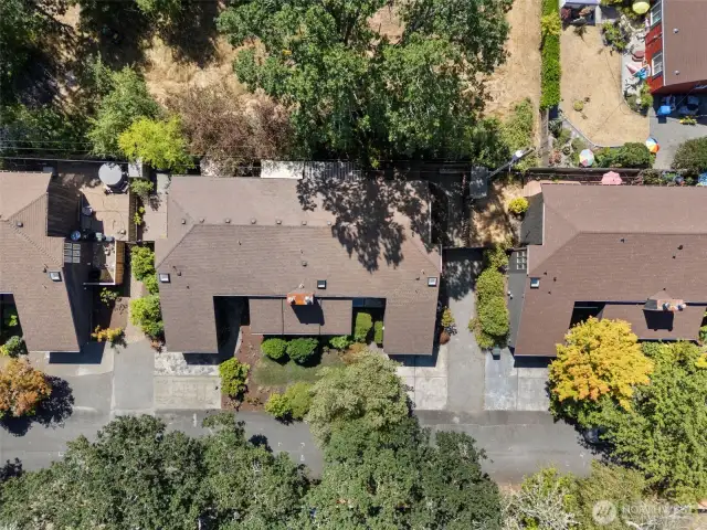 Aerial view of home