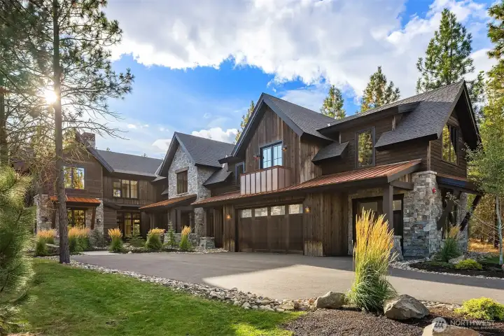 All of the exterior roof overhangs and fascia are made from VG Fir, not a cheap type of  paint grade material. There is 120,000.00 worth of VG Fir in the Fascia. The exterior  black paint is high reflective value paint, so it does not build excessive heat in the Cle  Elum sun, this will allow the paint to last and perform much better over many years.