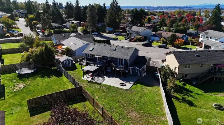 Two Garden Sheds, Stamped Concrete Patio, Fire Pit, & Gazebo...