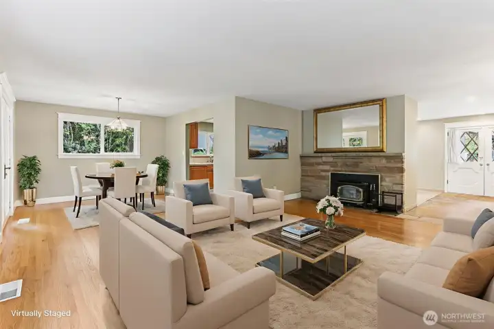 Great Room Floorplan (Virtually Staged)