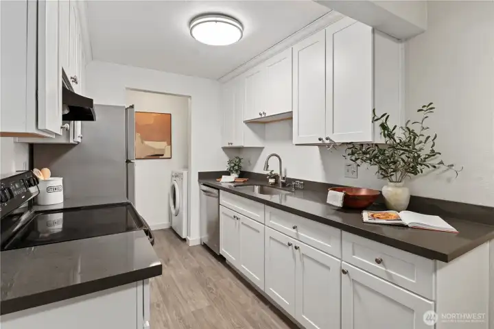 Updated Kitchen with Shaker cabs