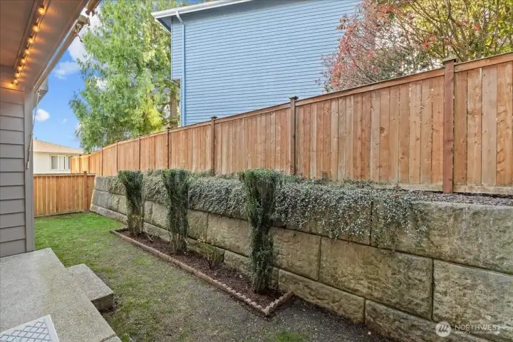 New grass seed has just been planted in the backyard