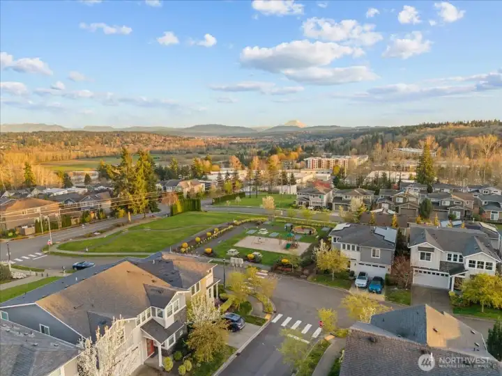 Another view of the neighborhood and looking east - you can even see Mt. Rainier on clear day! You will love waking up an saying "the mountain is out today!"