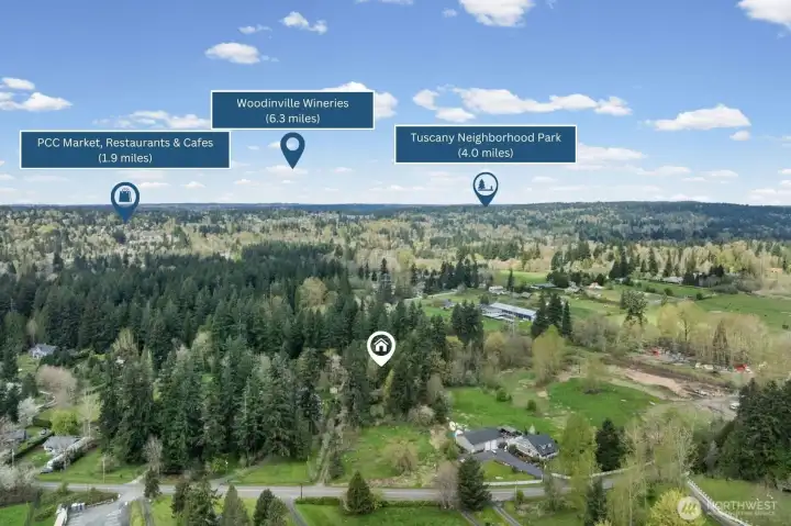 Conveniently located near everyday essentials—just minutes to PCC Market, local restaurants, cafes, and Woodinville’s renowned wineries.