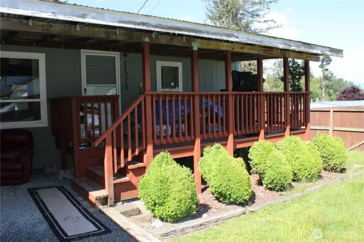 Front porch South side view