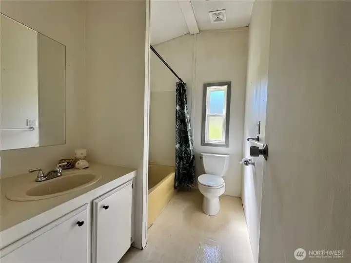 Hallway bathroom