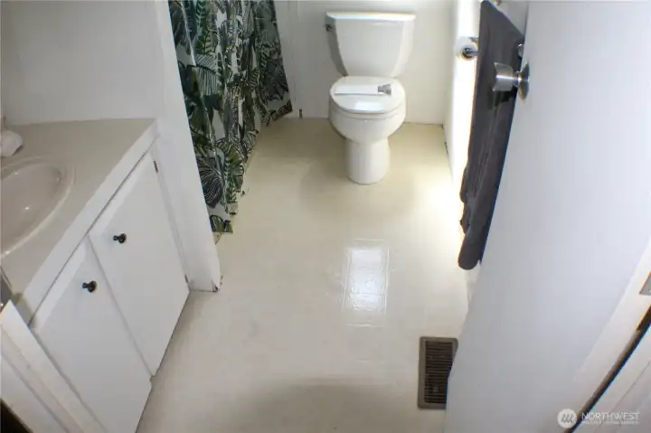 Hallway bathroom