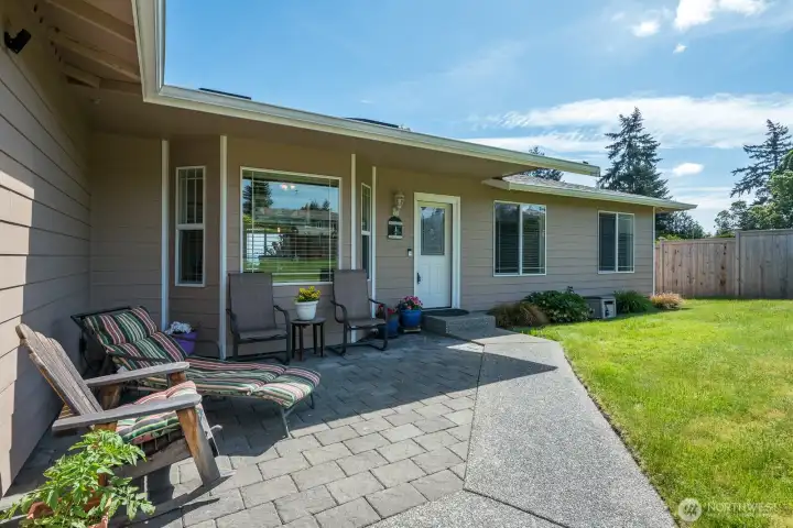 Front entry patio