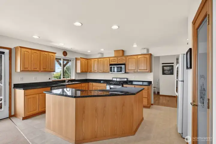 lots of natural light in the kitchen