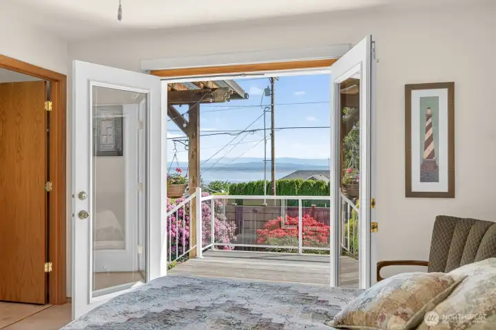 bedroom French doors