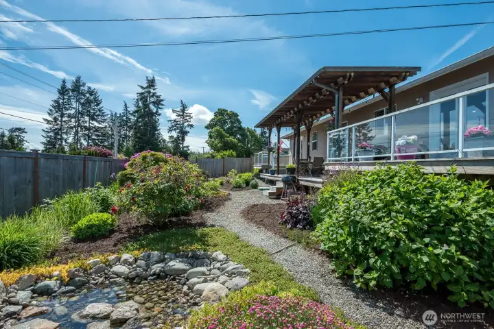beautifully landscaped