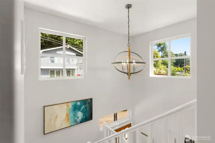 Light pours into the home from every angle Light pours into the home from every angle