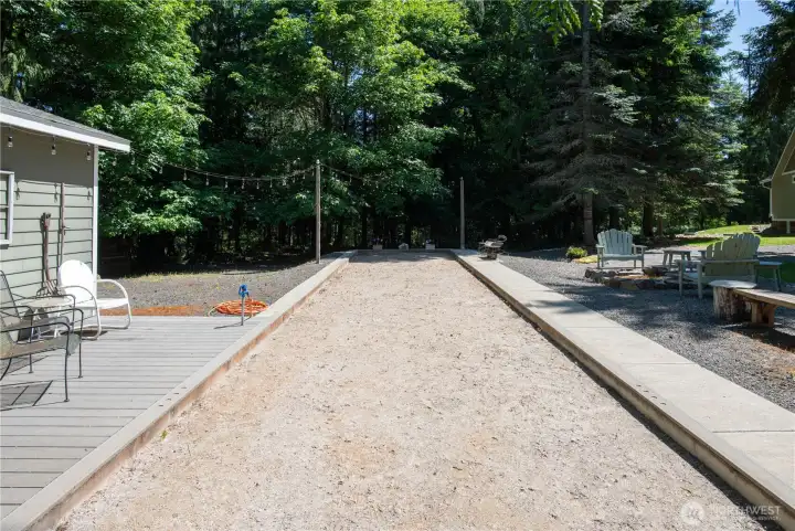 Bocce ball Court.
