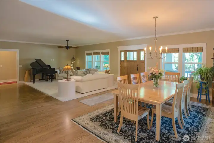 Warm hardwood floors flow throughout.