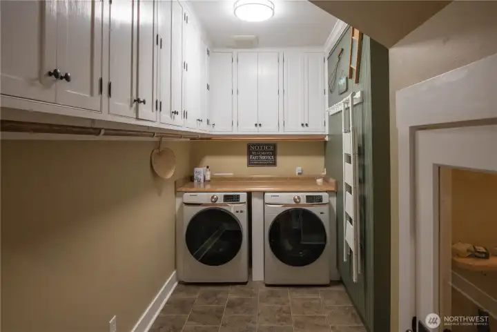 Tons of storage and cabinets.