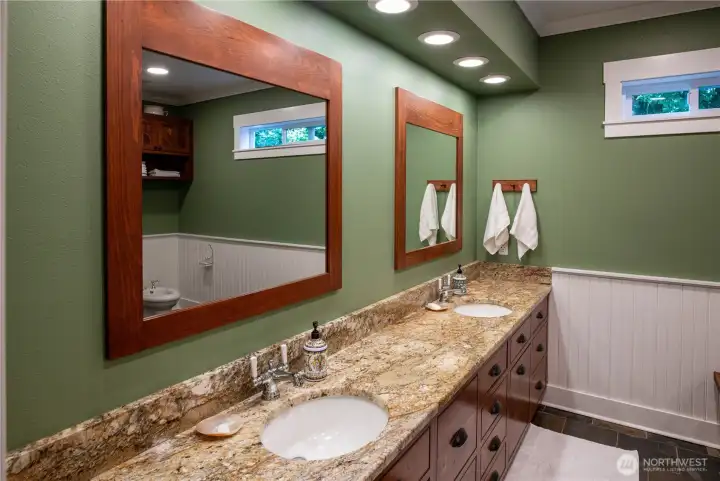 Primary Bath radiant heated floors.