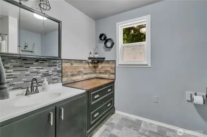 3/4 Bath off Mud Room, perfect for those summer pool users!