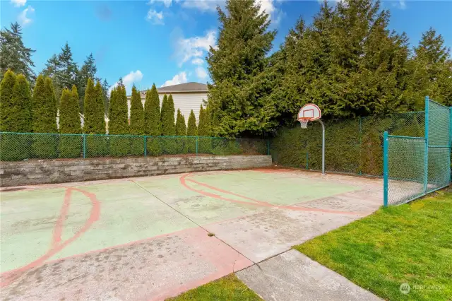 Sport court available across the street and others are spread around community