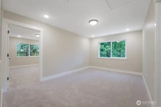 Bonus room off 2nd bedroom not staged
