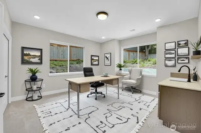 Den/office virtual staged