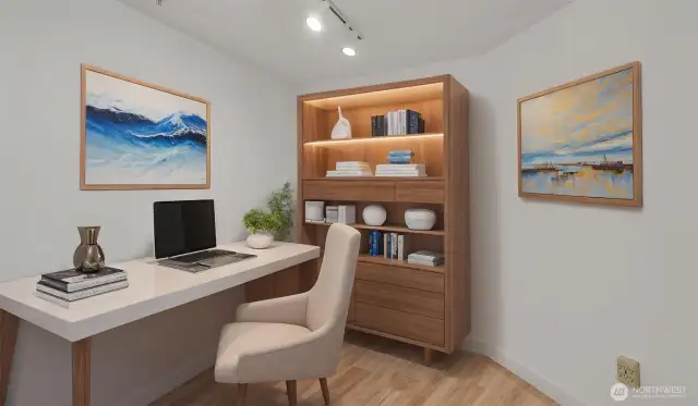 Virtually staged office