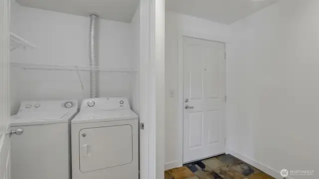 Laundry room in unit