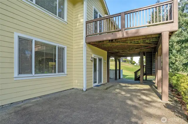 Spacious lower-level patio, offering additional room for entertaining and relaxation.