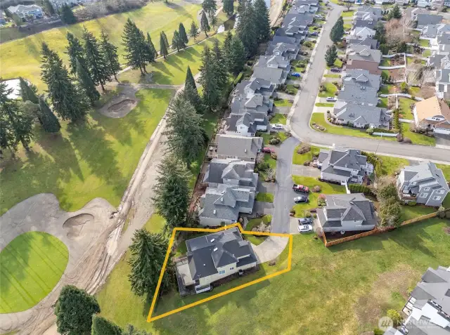 Nestled at the end of the street, this home provides added privacy with neighbors on only one side, along with breathtaking views of the golf course.