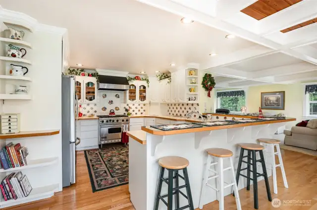 The kitchen is the center of the main floor. The true center of the home