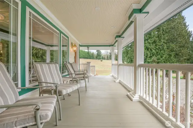 Just waiting for you to relax on the huge covered porch.