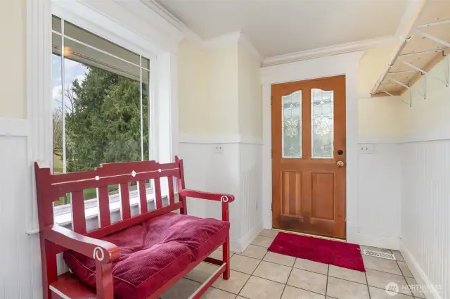 The back entry leads into this large mudroom.